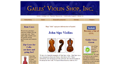 Desktop Screenshot of gailesviolin.com